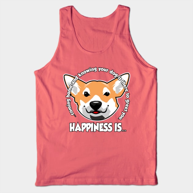 Welcome Home Corgi Tank Top by Spikeani